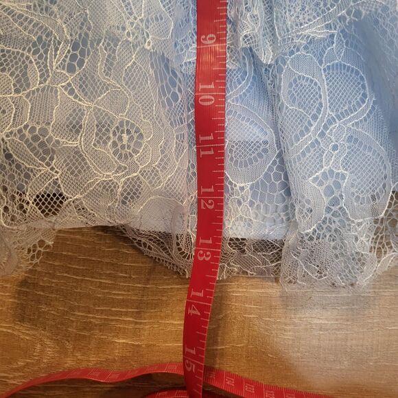 Trickz 'N Treatz Dolls Kill Let Them Eat Cake Blue Dress Costume Size Large - Picture 5 of 8